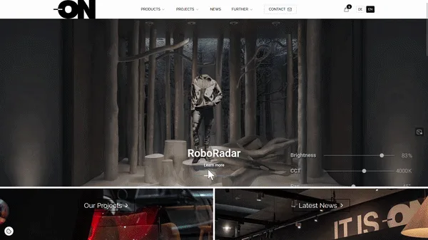 Vorschau der realisierten Website